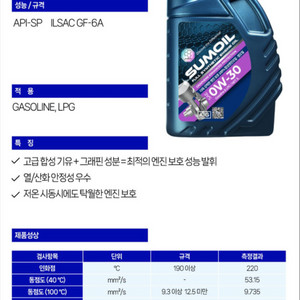 대림기업 썸오일 그래핀 합성엔진오일 0w30 12리터