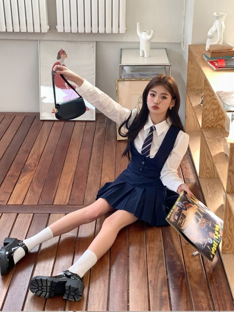 할인) 클래식 정장 세트 하이틴 졸사 프레피룩 y2k 이미지