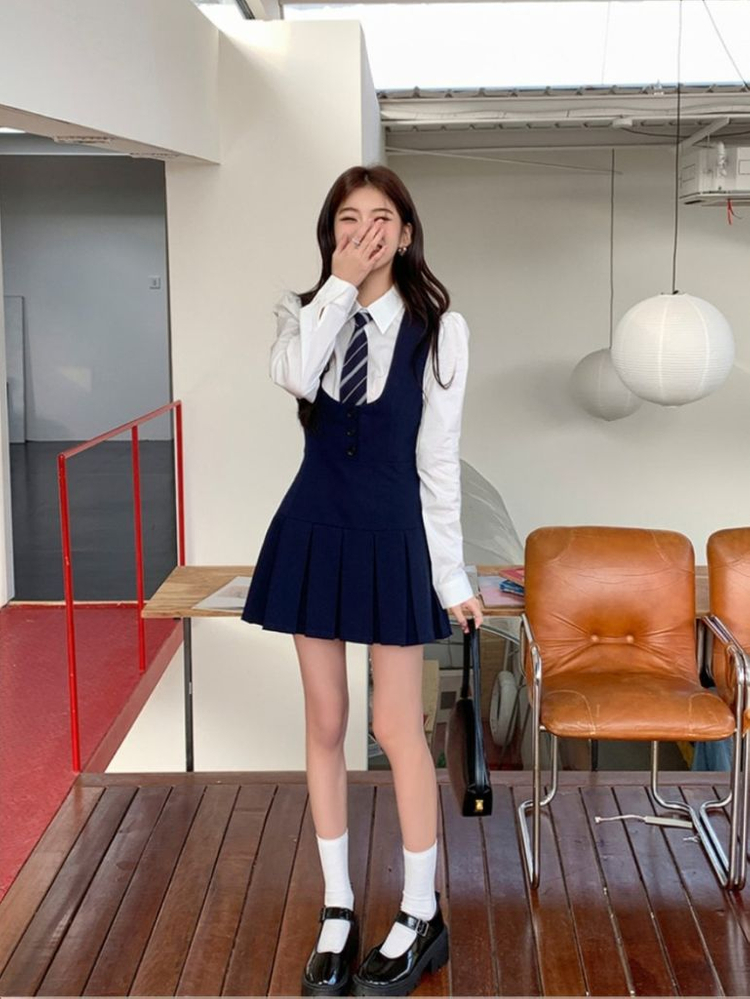할인) 클래식 정장 세트 하이틴 졸사 프레피룩 y2k 이미지
