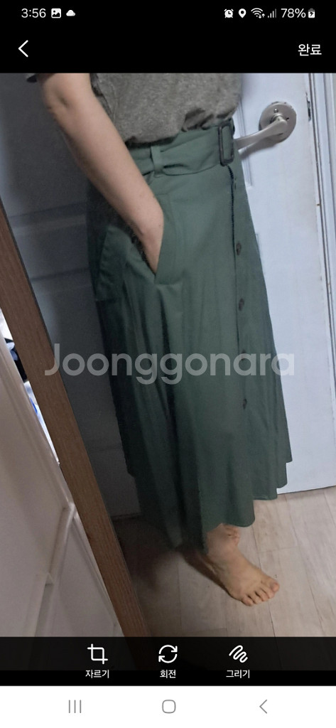 갭 Gap 플레어 스커트 55사이즈--7