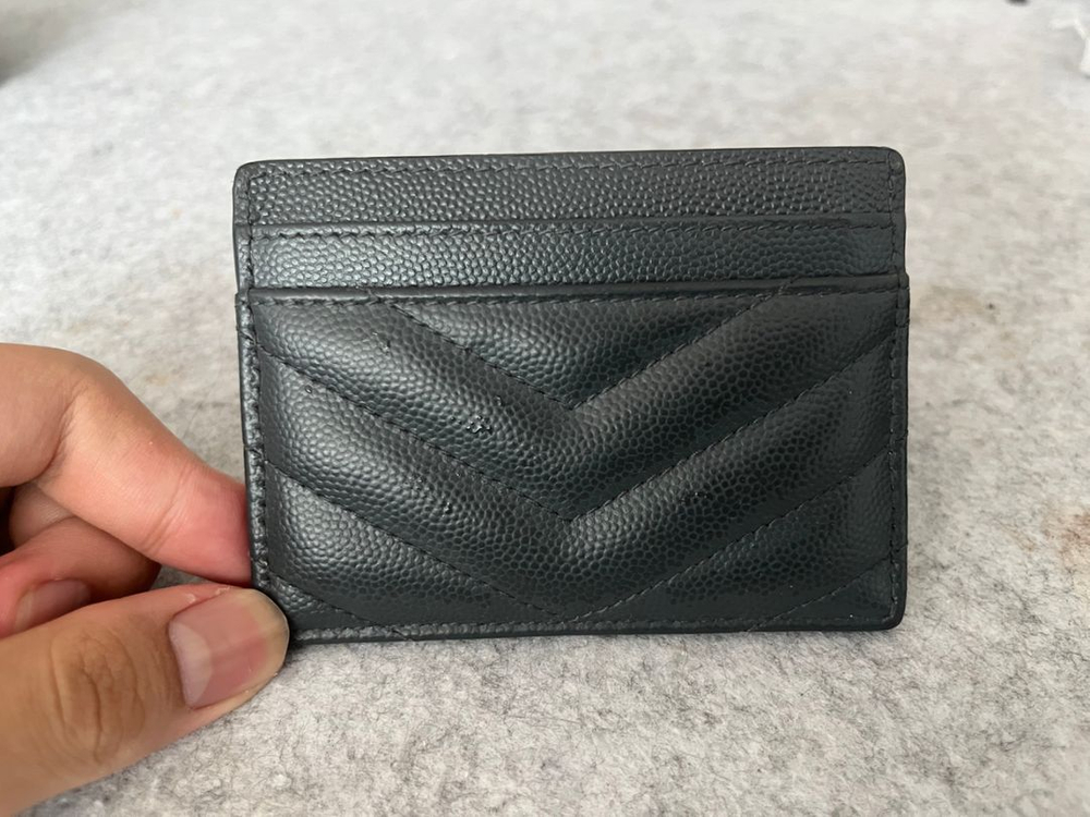 생로랑 마틀라세 금장 카드지갑--2