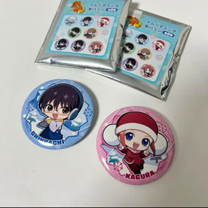 (판매/교환)은혼 눈싸움 캔뱃지 신파치&카구라 일괄