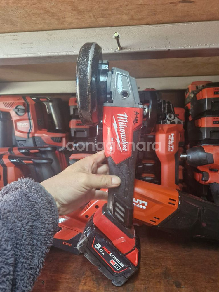 밀워키충전그라인더 M18 FSAG 100X FUEL 5--0