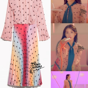 앤아더스토리즈 플라워파워 플리츠 롱원피스38