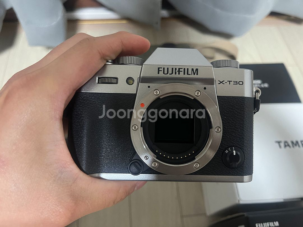 [s급]후지xt30ii 실버 + 렌즈3종 + 가방 풀박--1