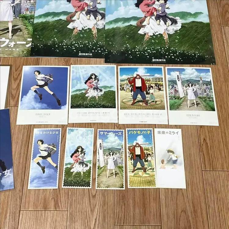 썸머워즈 후가공포스터 늑대아이 미래의미라이 무비티켓--7