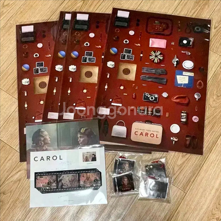 캐롤 NFC 키링+심볼 A3포스터 영화 야광엽서 마그넷--0