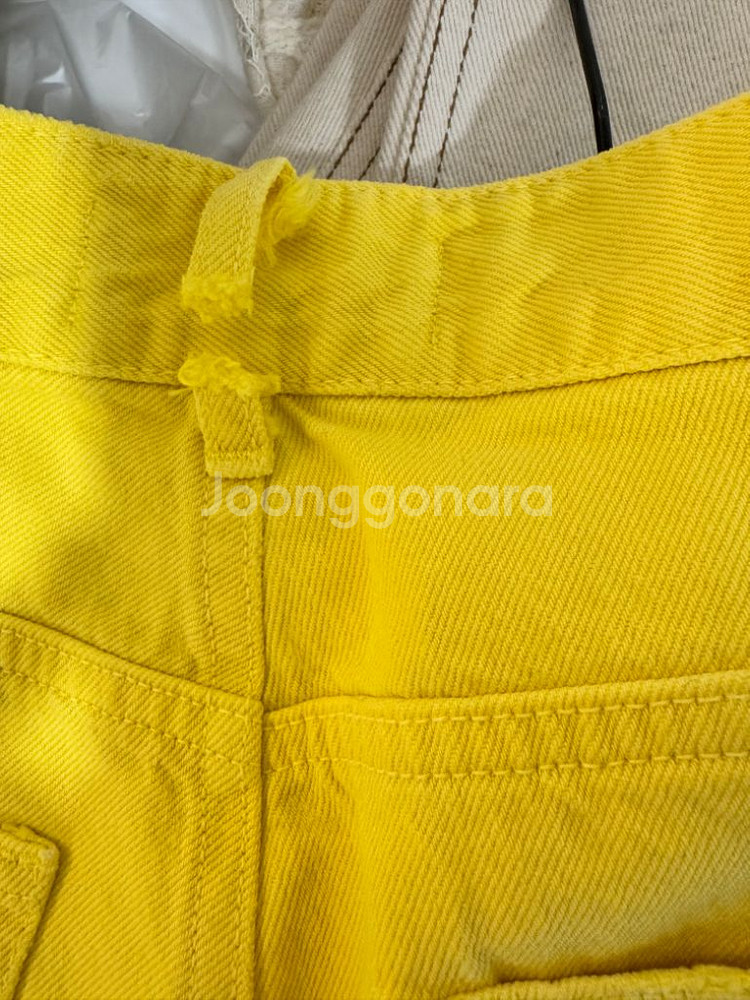 고걸 포켓 데님 옐로우--5