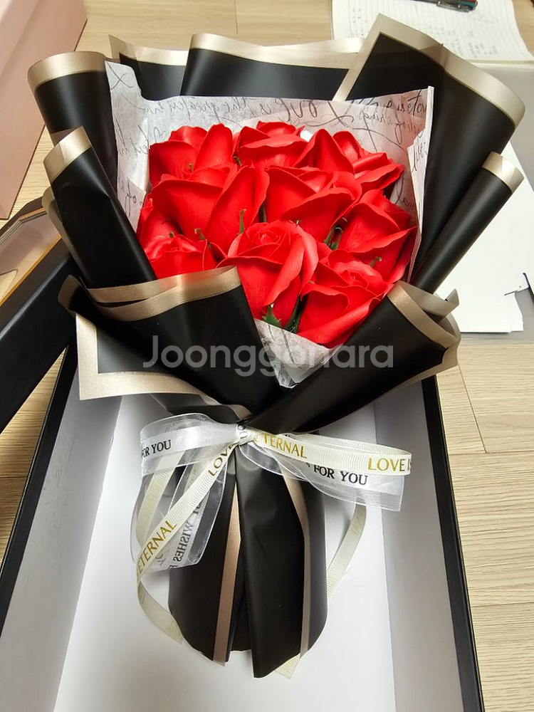 매혹적인 빨간 장미꽃다발 택포--0