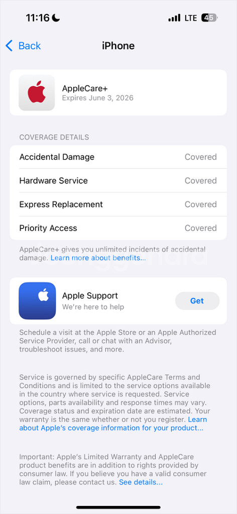 아이폰 15 블루티타늄 에플케어O--8