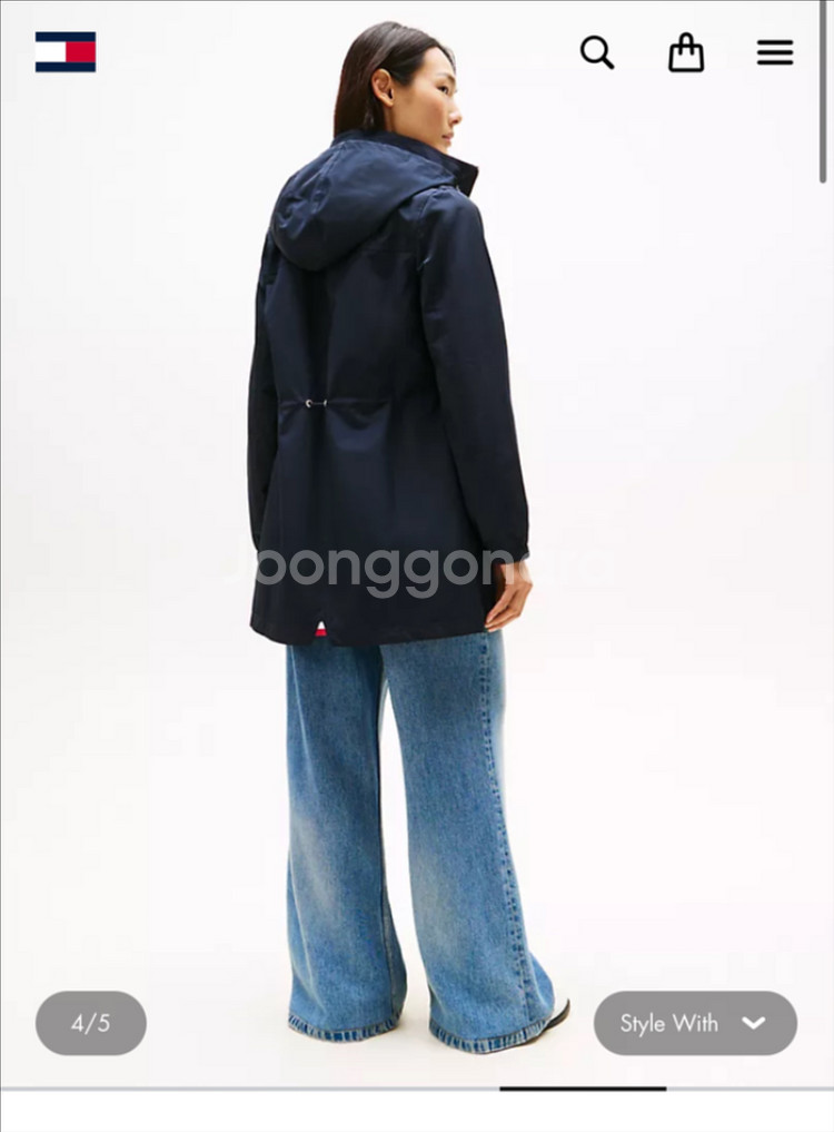 (새상품)타미힐피거 라이트웨이트 후드자켓--1