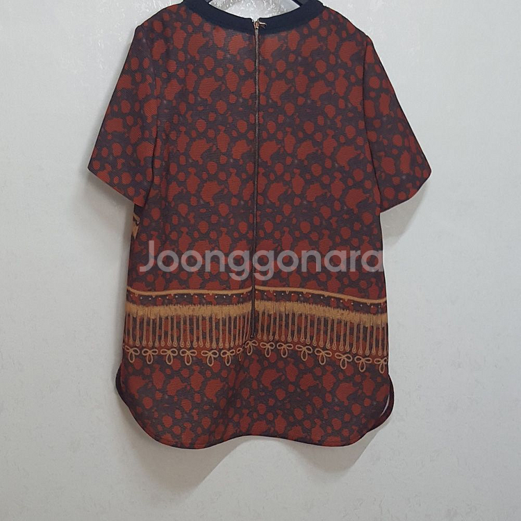 티렌 패턴 반팔탑--2