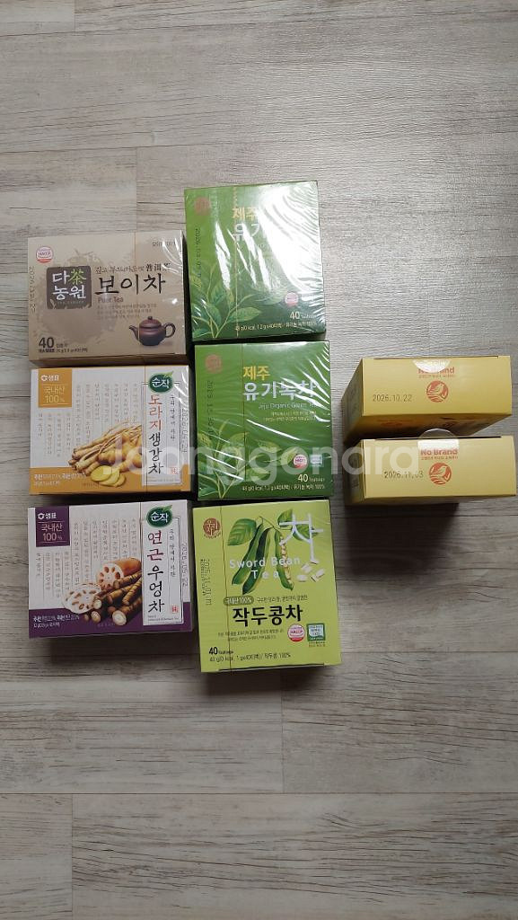 티백 녹차 보이차 작두콩차 도라지생강차 호박팥차--1