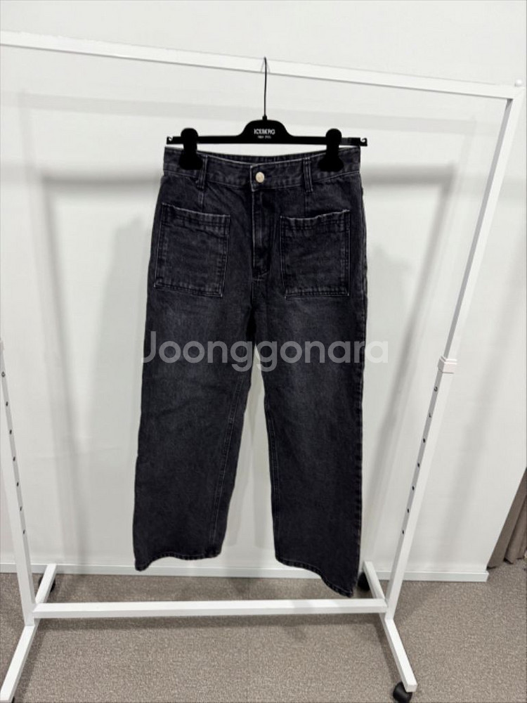 고걸 포켓 데님 블랙--5