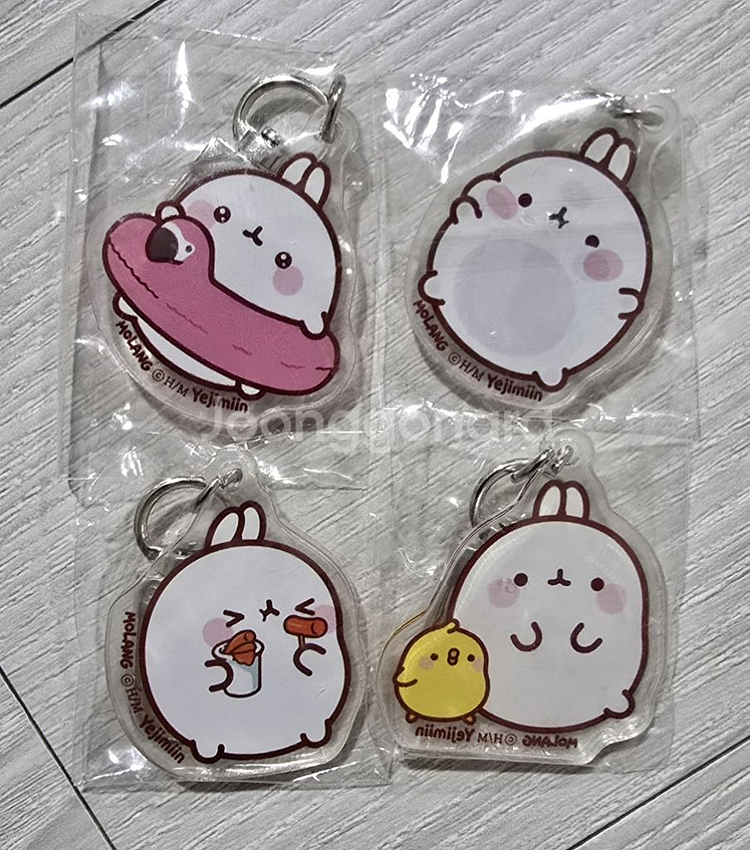 아가방 디즈니 손수건 6p+몰랑이 키링--2
