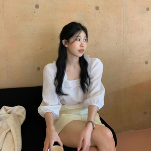 온트 데이지 블라우스 화이트 새상품