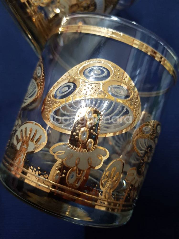 22kGold Culver Ltd 미국산 언더락 유리컵--4