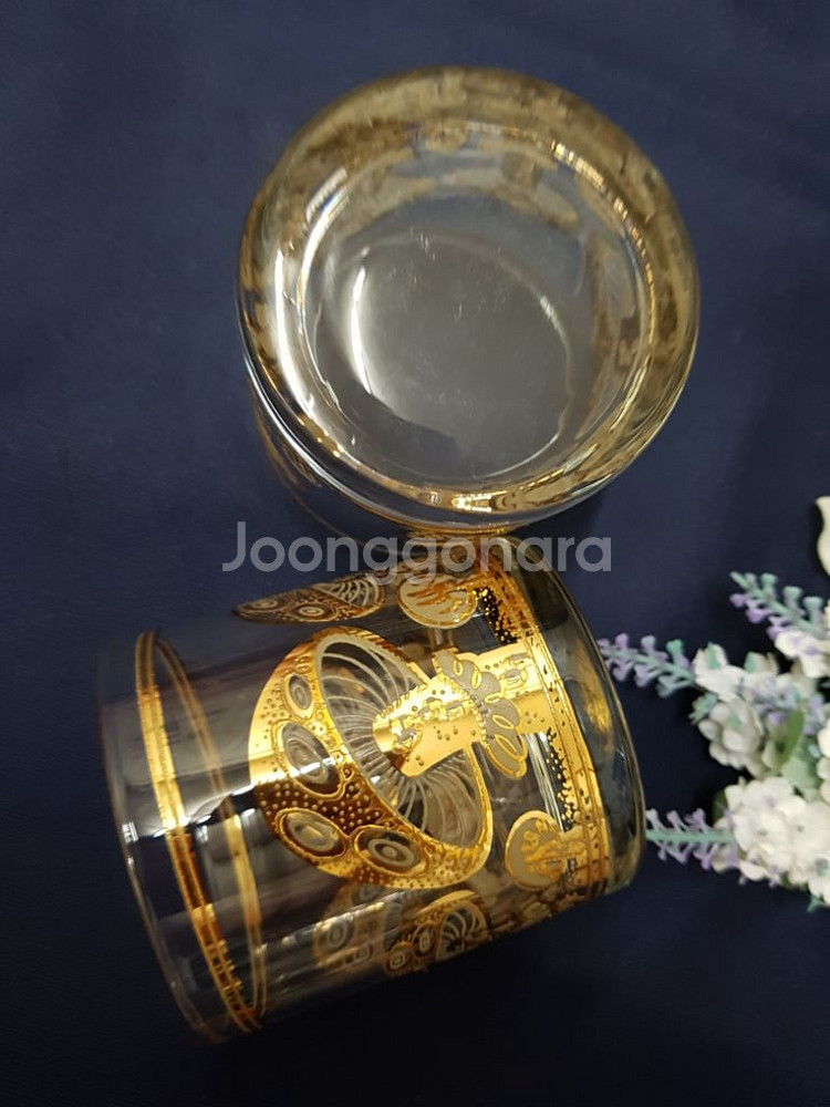 22kGold Culver Ltd 미국산 언더락 유리컵--8