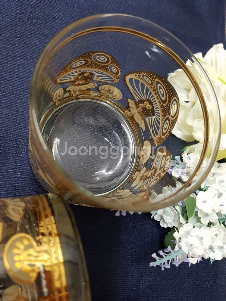 22kGold Culver Ltd 미국산 언더락 유리컵--5