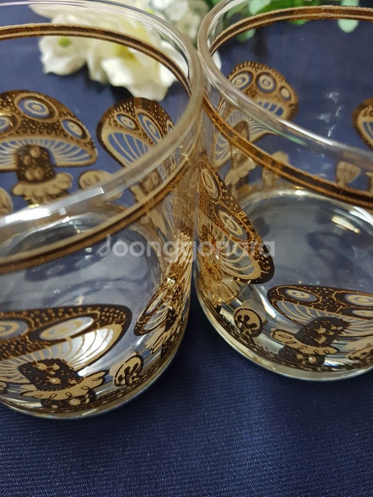 22kGold Culver Ltd 미국산 언더락 유리컵--7