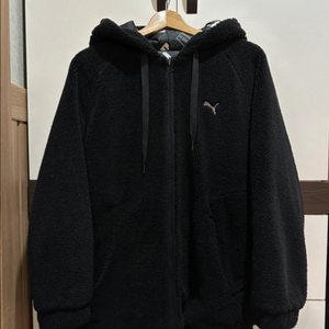 PUMA 리버서블 양털 후리스 자켓 블랙 L