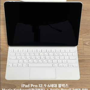 iPad Pro 12.9 + 매직키보드 + 애플펜슬