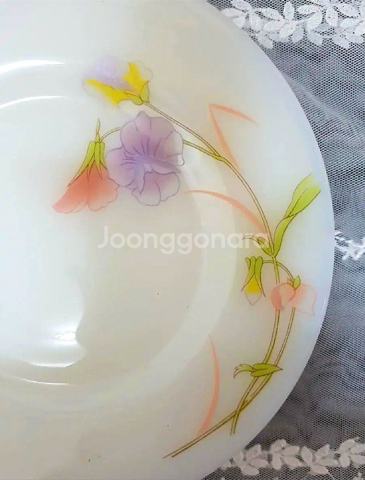 밀크글라스창희접시9ps일괄 낱장가능 오벌포함--5
