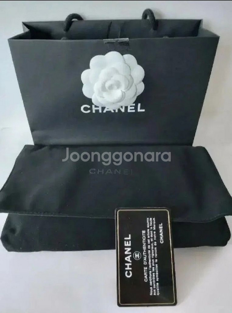 샤넬 정품 깜봉 지퍼라운드 장지갑 가방--1
