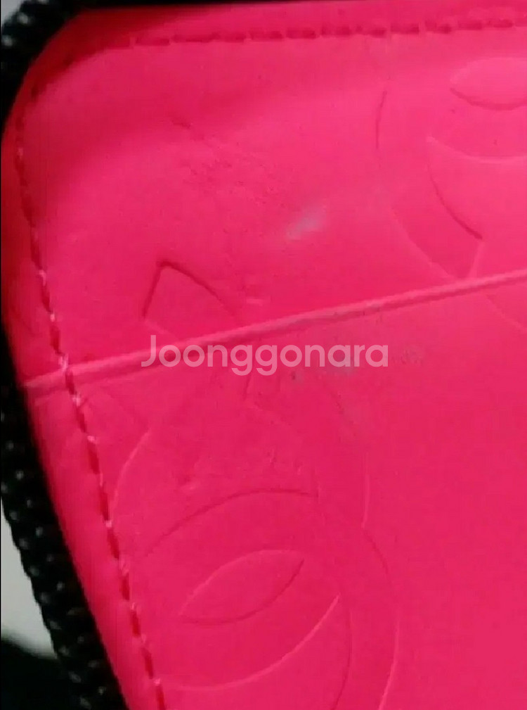 샤넬 정품 깜봉 지퍼라운드 장지갑 가방--7