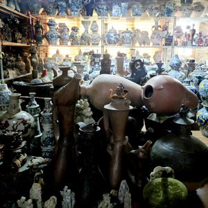 중국 도자기 일괄 불상 소장품 골동품