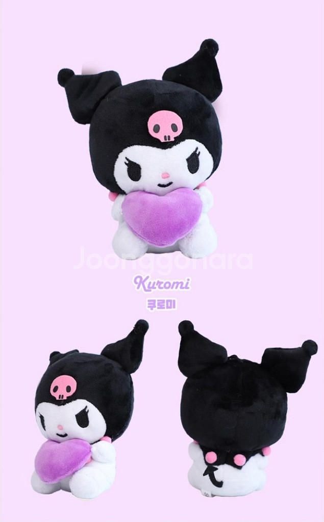 산리오 캐릭터즈 하트 봉제인형 25cm 마이멜로디--4