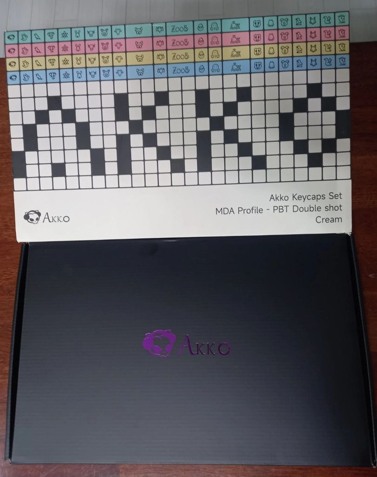 akko 동물키캡 크림 282키, 나무색상 104키--1