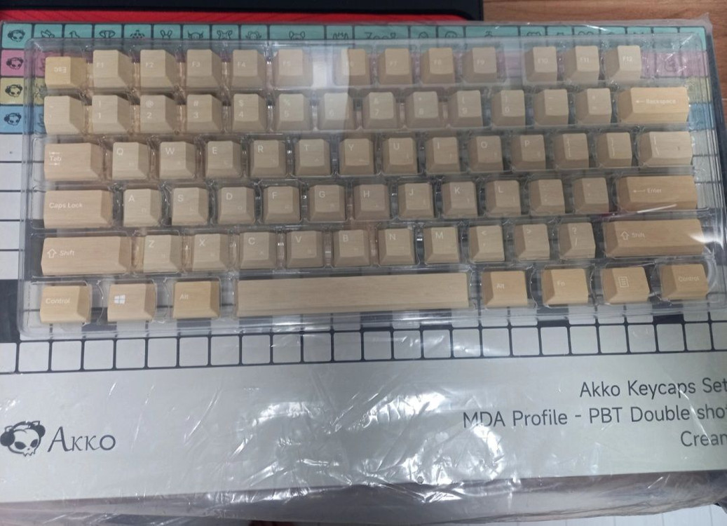 akko 동물키캡 크림 282키, 나무색상 104키--3