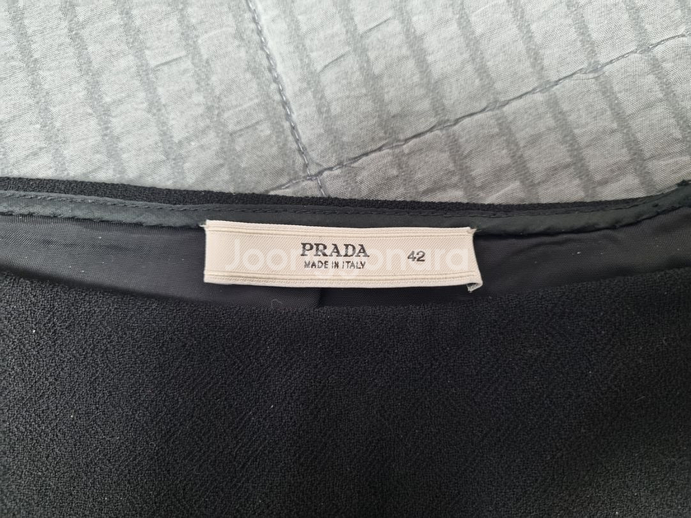 상태좋은 정품 프라다 블랙 미디 스커트 치마 prada--3
