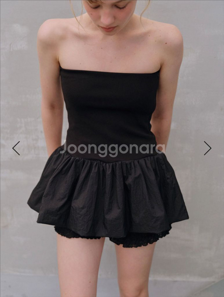 릴리코츠 lilly tube top 블랙--1