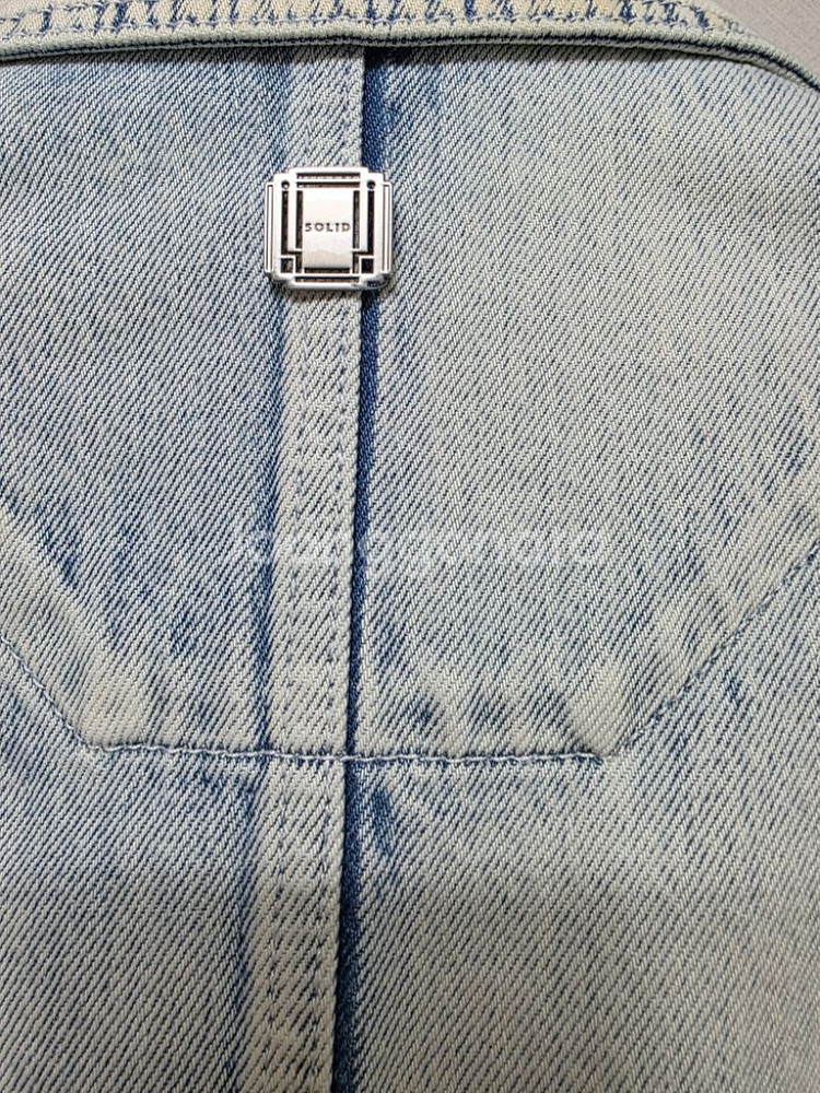 솔리드옴므 오버핏 데님 자켓 정품--2