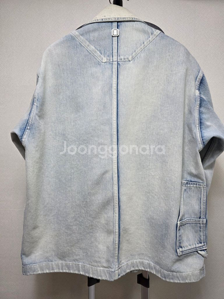 솔리드옴므 오버핏 데님 자켓 정품--1
