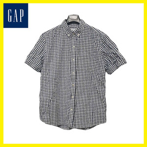 갭 GAP 체크 반팔 셔츠 남방 스탠다드핏 L 미착용