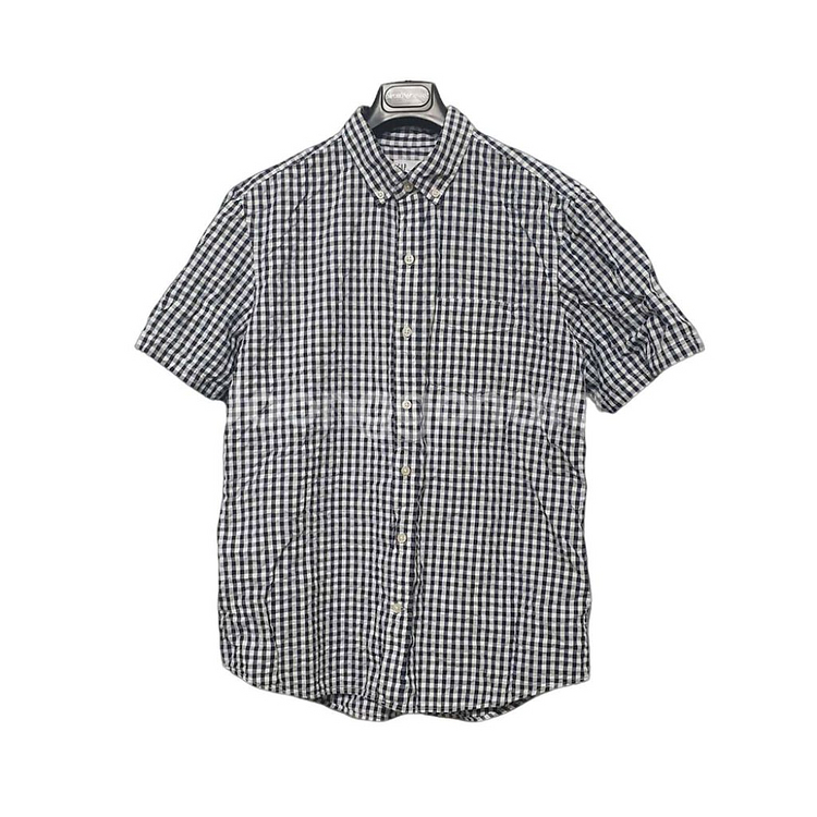 갭 GAP 체크 반팔 셔츠 남방 스탠다드핏 L 미착용--1