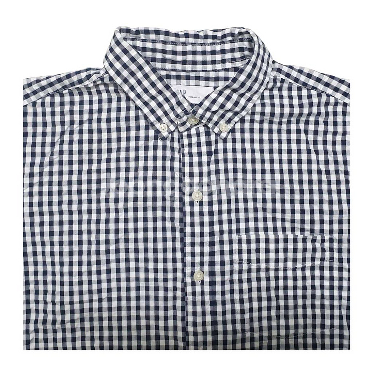 갭 GAP 체크 반팔 셔츠 남방 스탠다드핏 L 미착용--3