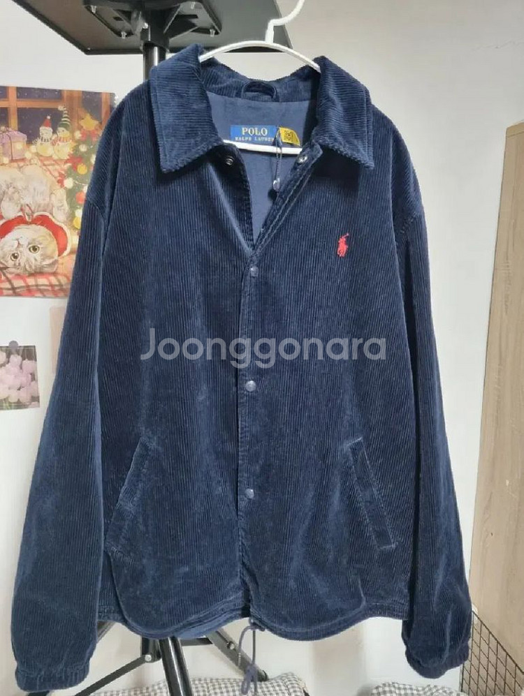 폴로랄프로렌 코듀로이 코치자켓 블루 L--0
