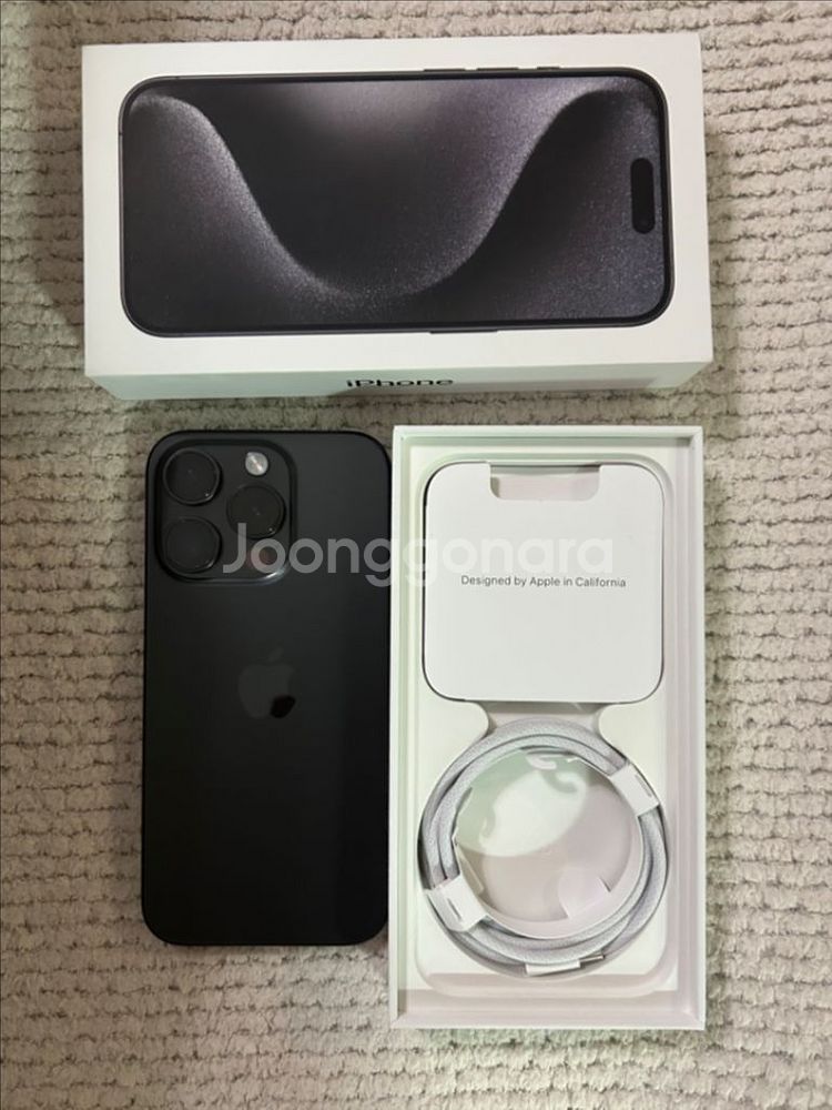 아이폰15프로 256GB 블랙티타늄 sss급 풀박스--0