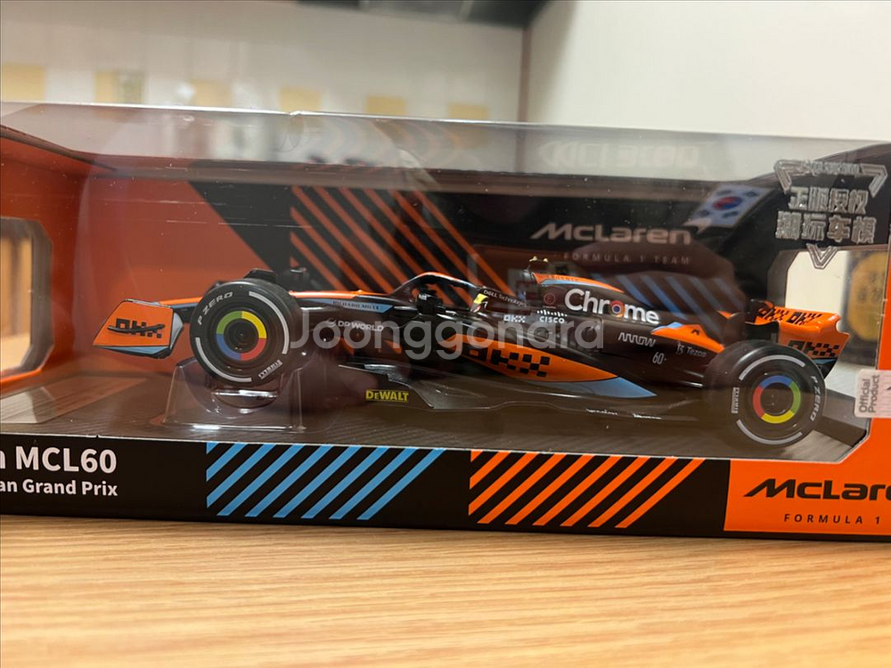 1:24 멕라렌 F1 피규어 (정품, 미개봉 신품)--1