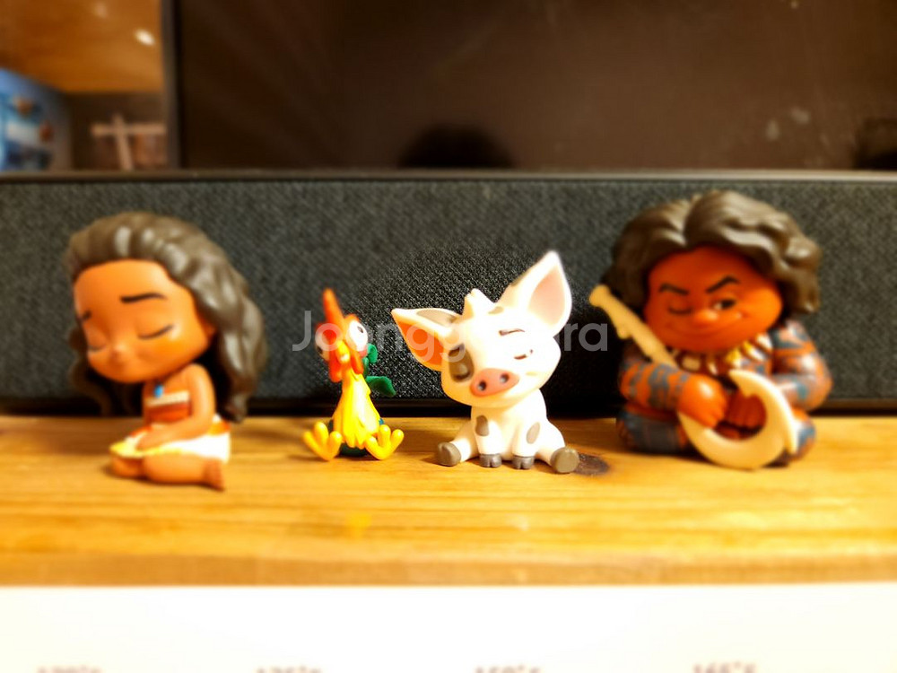 모아나 굿즈 4종 가챠상품--4