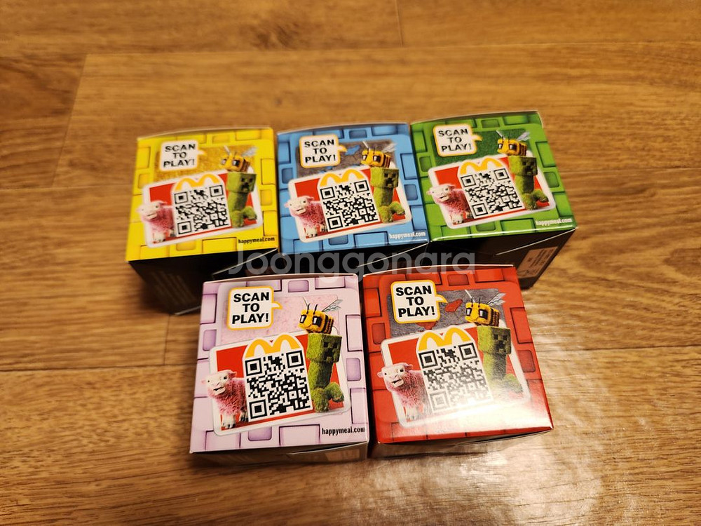 맥도날드 해피밀 x 마인크래프트 2차 블록--1