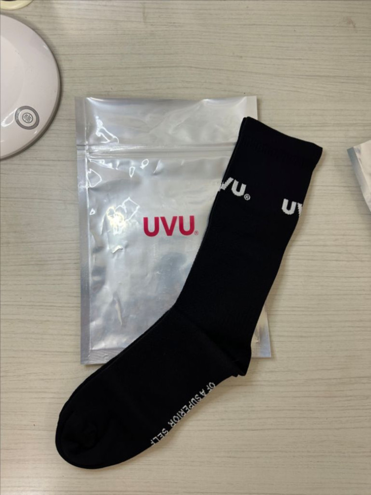 uvu 양말 검,흰 l-xl 10.5--3