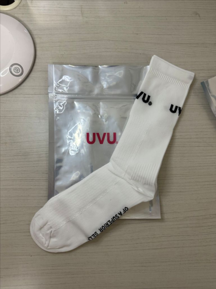 uvu 양말 검,흰 l-xl 10.5--6