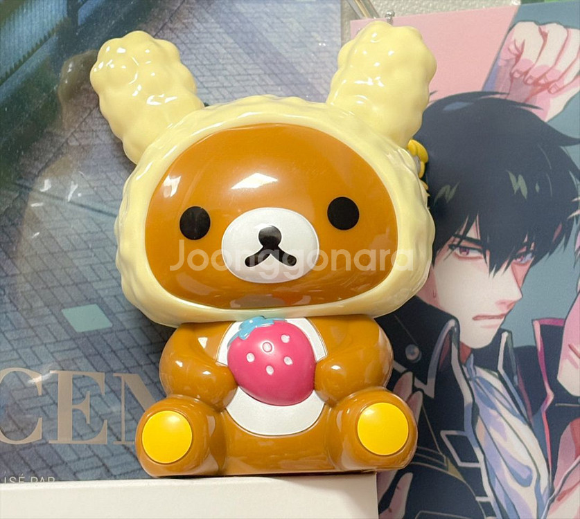 고전 토끼 리락쿠마 딸기 피규어 저금통 코리락쿠마--0