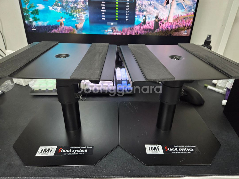 야마하 msp5+ 스피커 스텐드 + xlr to 3.5--5