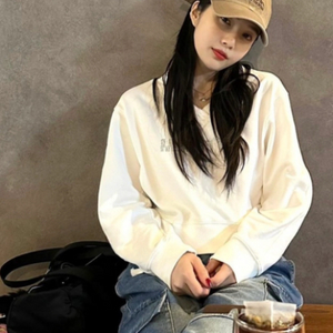마리떼프랑소와저버 브이넥 큐빅 맨투맨 S